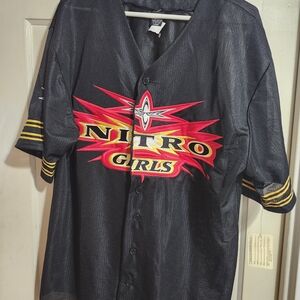 WCW Black Nitro Girls Button-Up Jersey